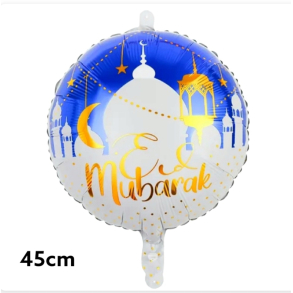 Eid Mubarak decoration big white balloon