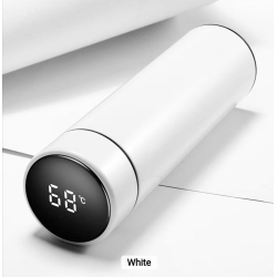 Thermos bottle with LED temperature guage