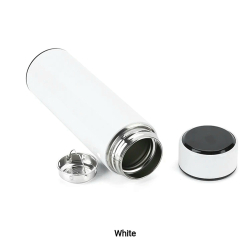 Thermos bottle with LED temperature guage