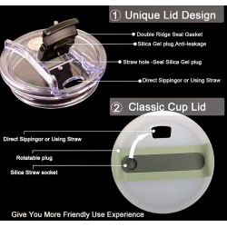 Thermos cup with straw - 1200 ml