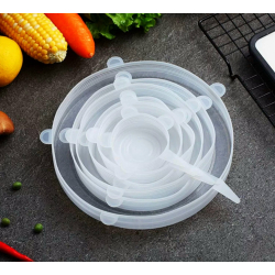 Reusable Silicone Stretch Lids,6pcs Silicone Food Covers for Food/Bowls/Jars,  Alternative to Cling Film,Dishwasher Safe - AliExpress